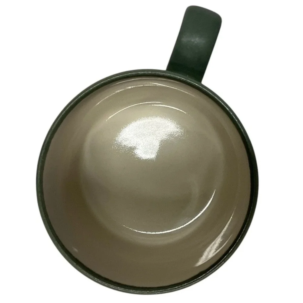 Pattern Barn Bongo Mug Coffee Cup Tea Ceramic Sage‎ Green Drinkware Modern Style